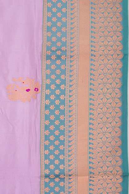 Banarasi Katan Silk Butta Lavender Saree