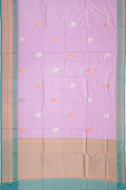 Banarasi Katan Silk Butta Lavender Saree