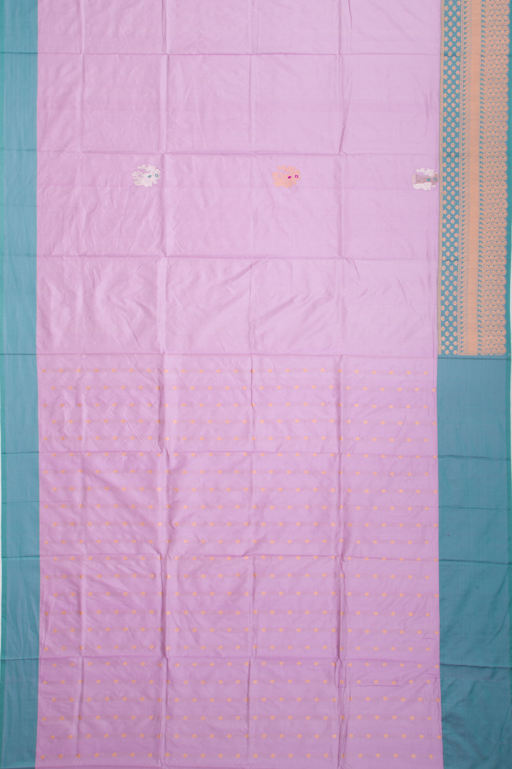 Banarasi Katan Silk Butta Lavender Saree