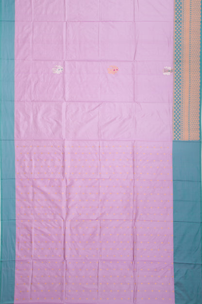 Banarasi Katan Silk Butta Lavender Saree