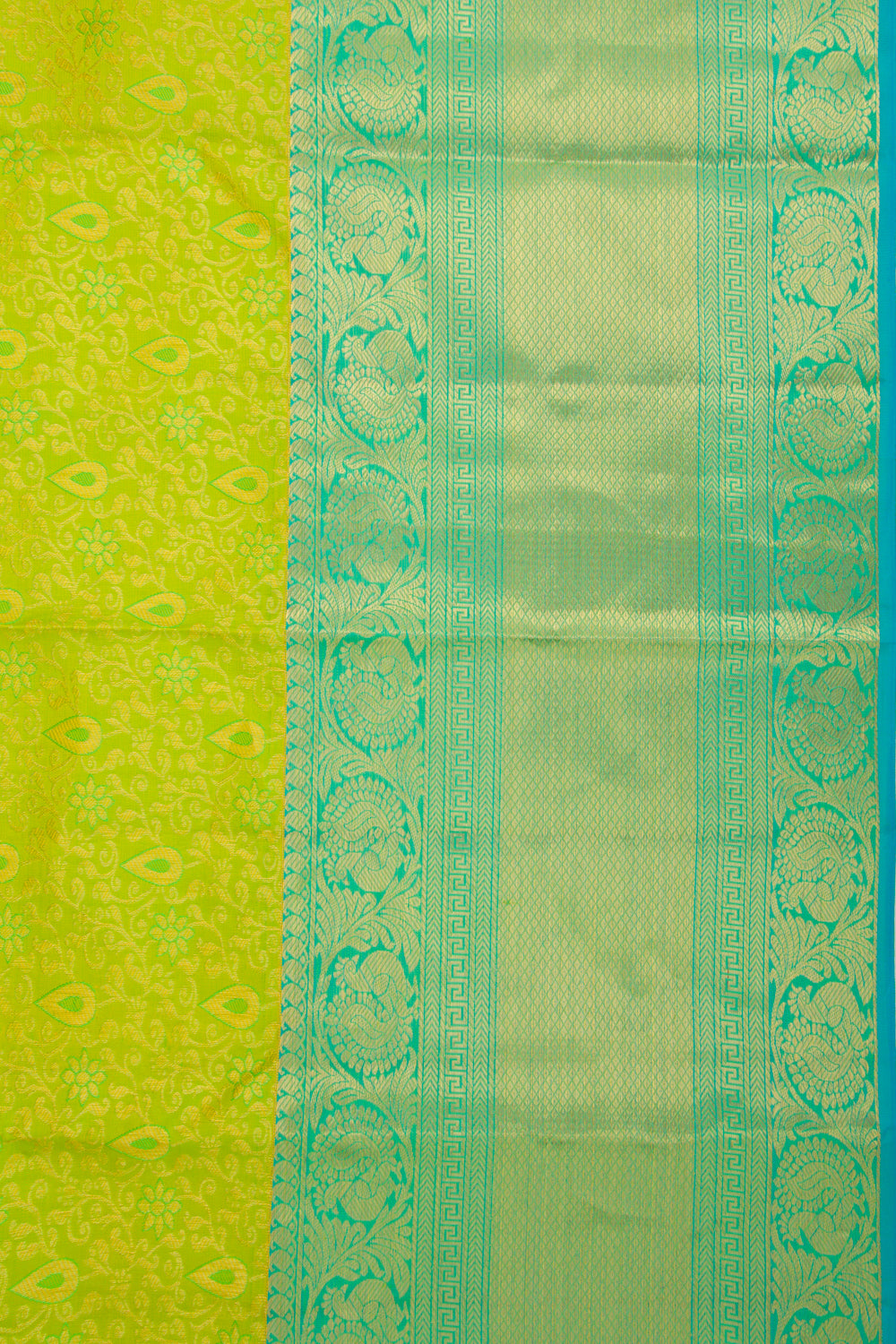 Taranga Kanchi Silk Jacquard Green Saree