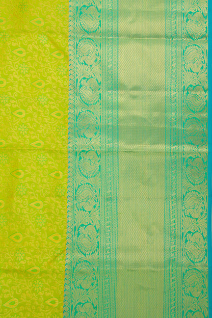 Taranga Kanchi Silk Jacquard Green Saree