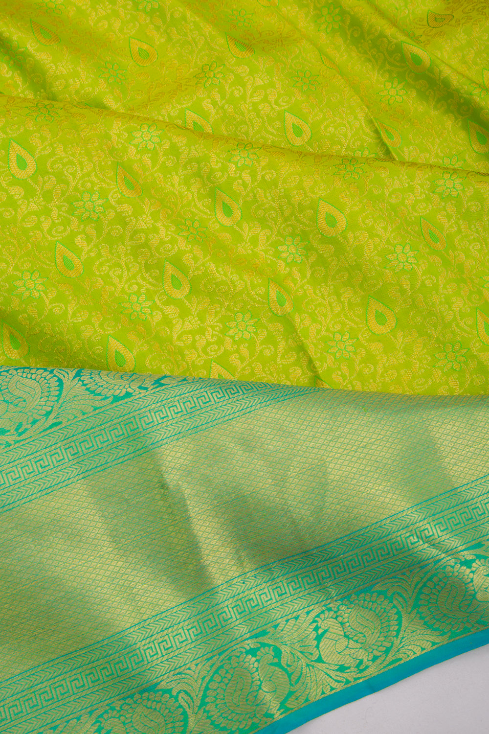Taranga Kanchi Silk Jacquard Green Saree