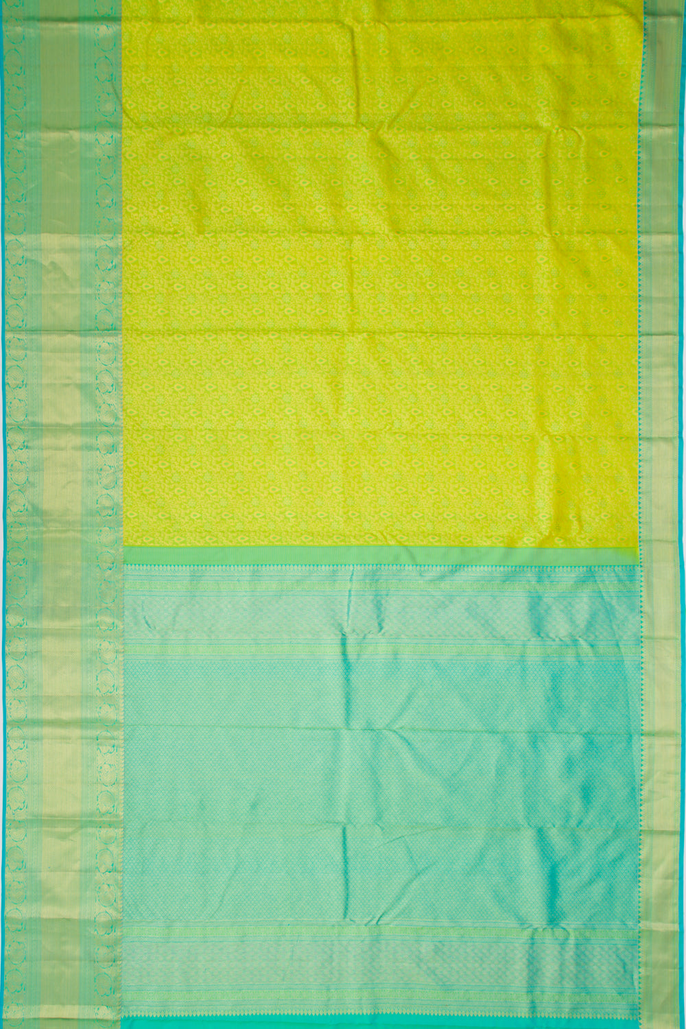 Taranga Kanchi Silk Jacquard Green Saree