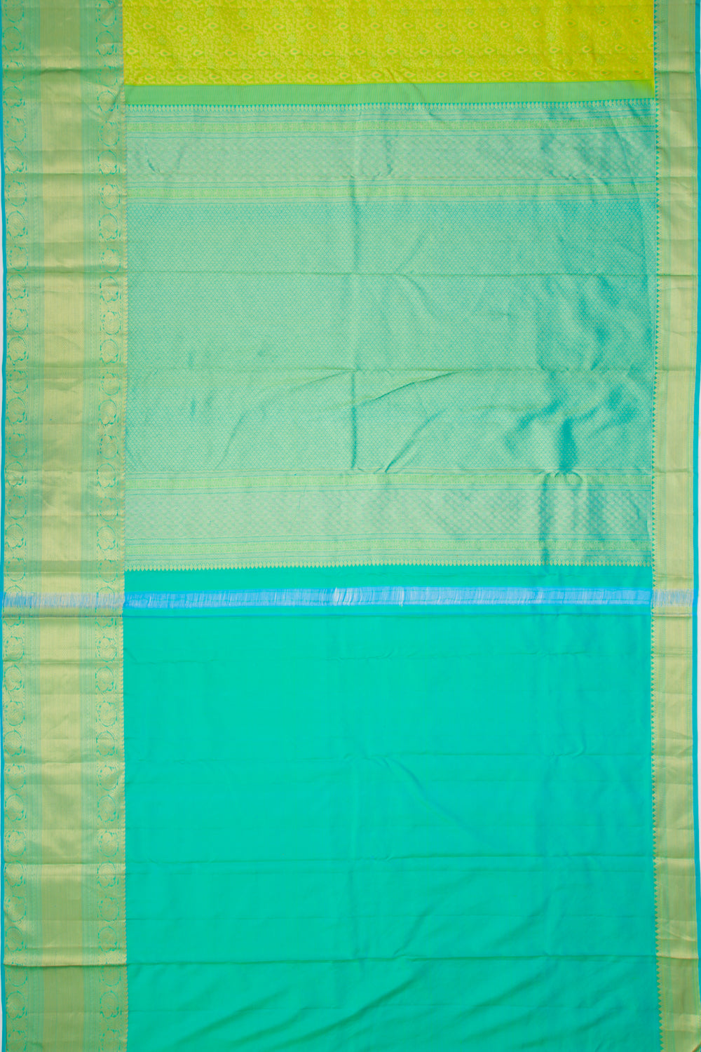 Taranga Kanchi Silk Jacquard Green Saree