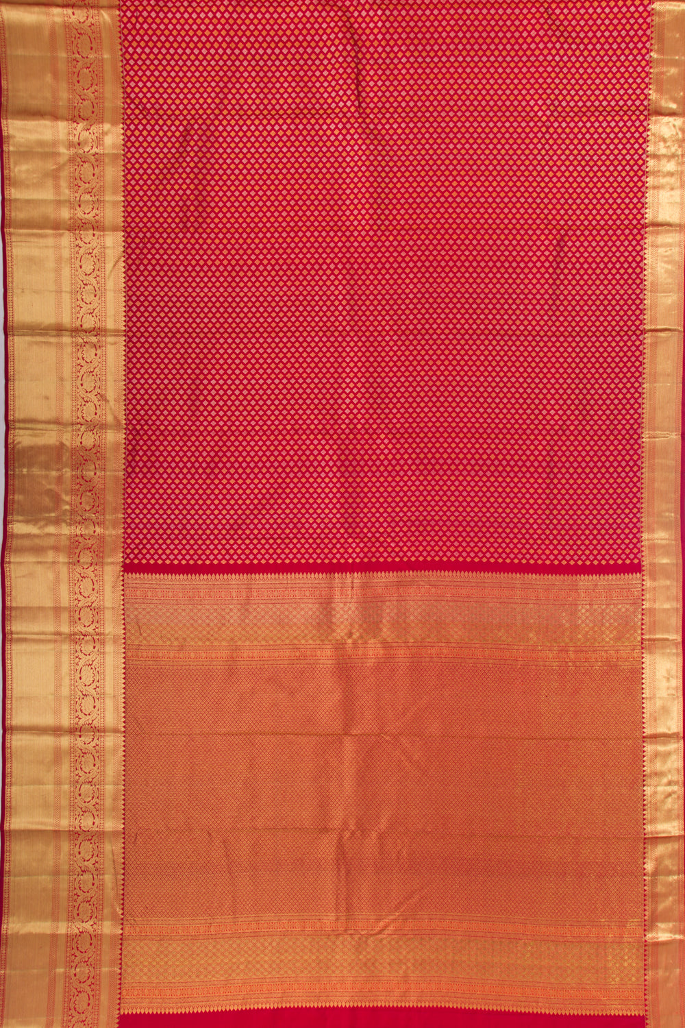 Kanchipuram Silk Brocade Maroon Saree