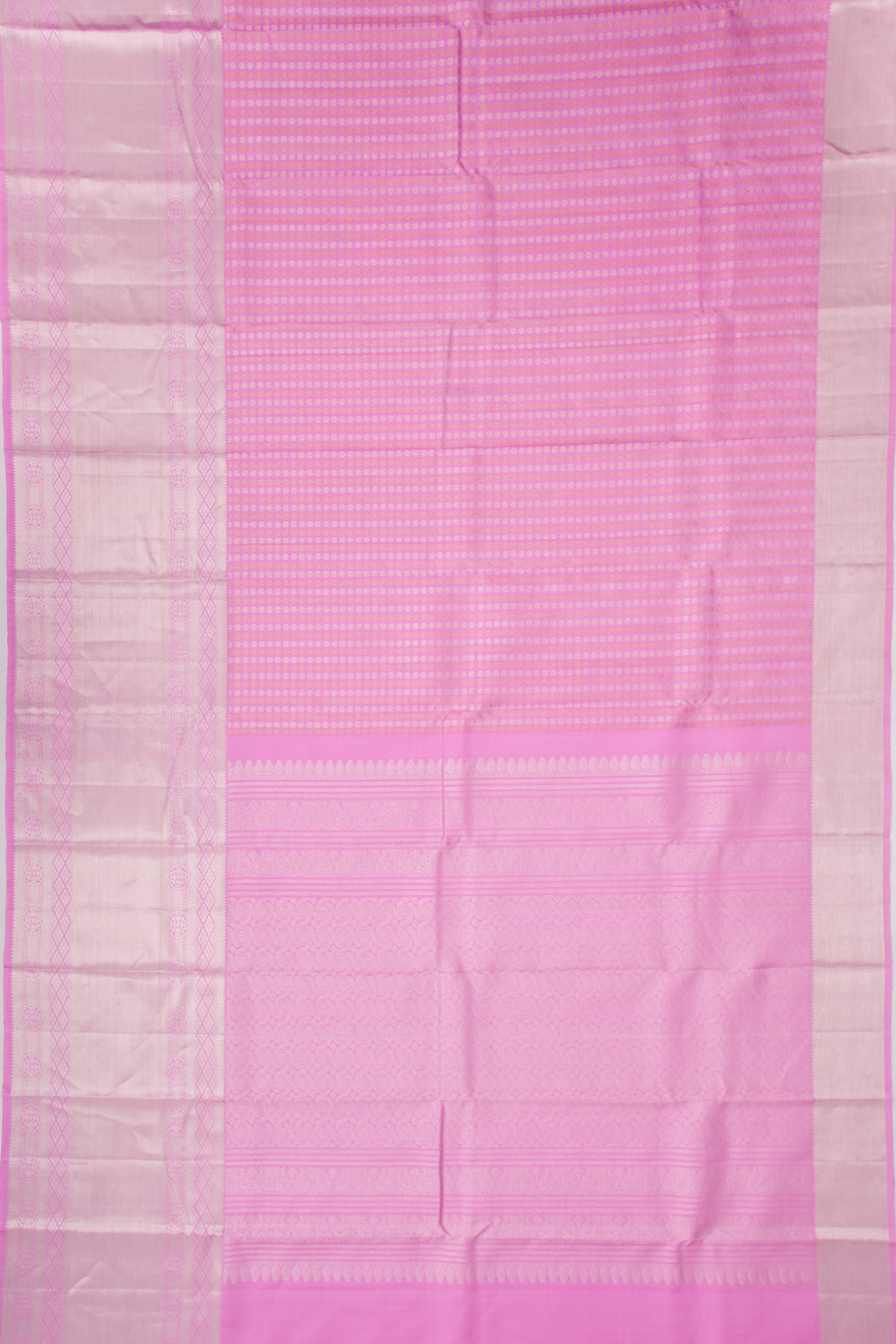 Kanchipuram Silk Brocade Pink Saree