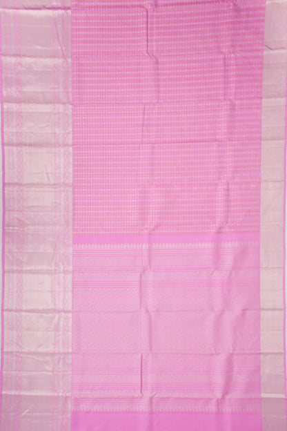 Kanchipuram Silk Brocade Pink Saree