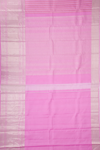 Kanchipuram Silk Brocade Pink Saree