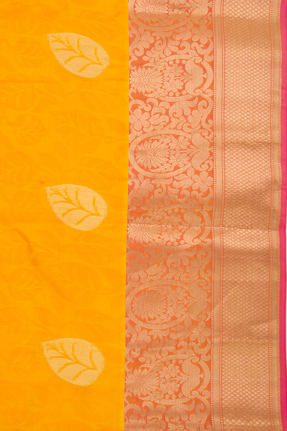 Coimbatore Silk Jacquard And Butta Mustard Yellow Saree
