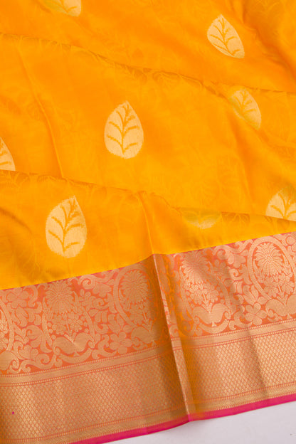 Coimbatore Silk Jacquard And Butta Mustard Yellow Saree