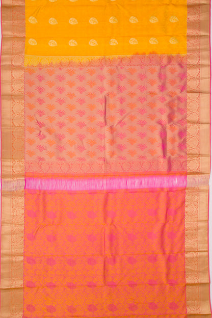 Coimbatore Silk Jacquard And Butta Mustard Yellow Saree