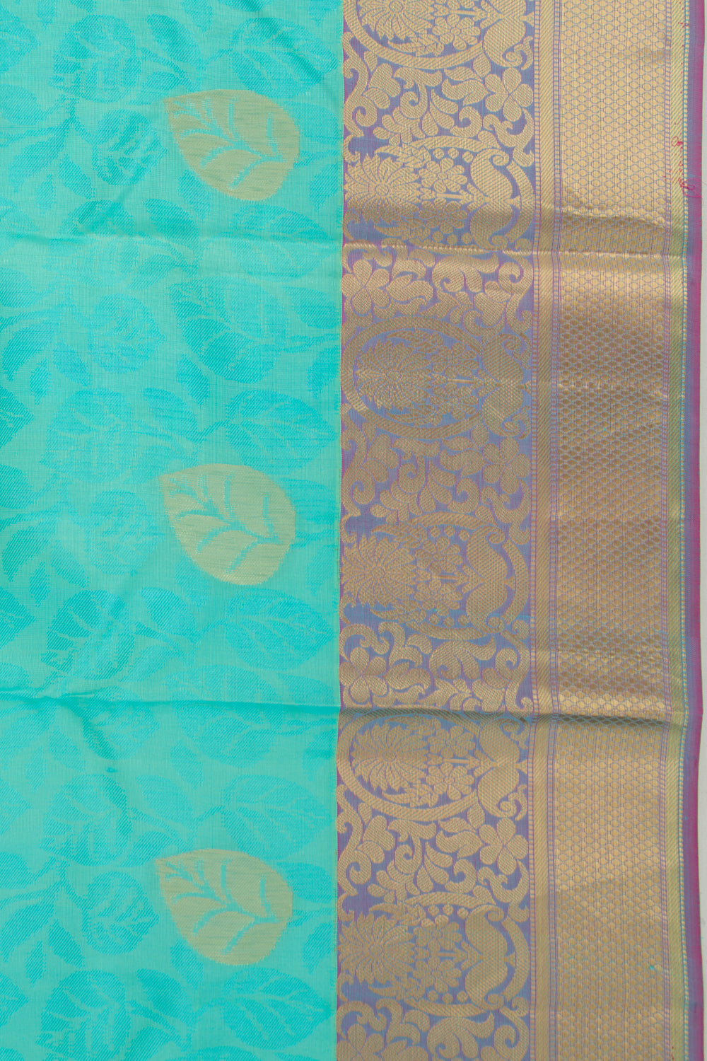 Coimbatore Silk Jacquard And Butta Sea Green Saree