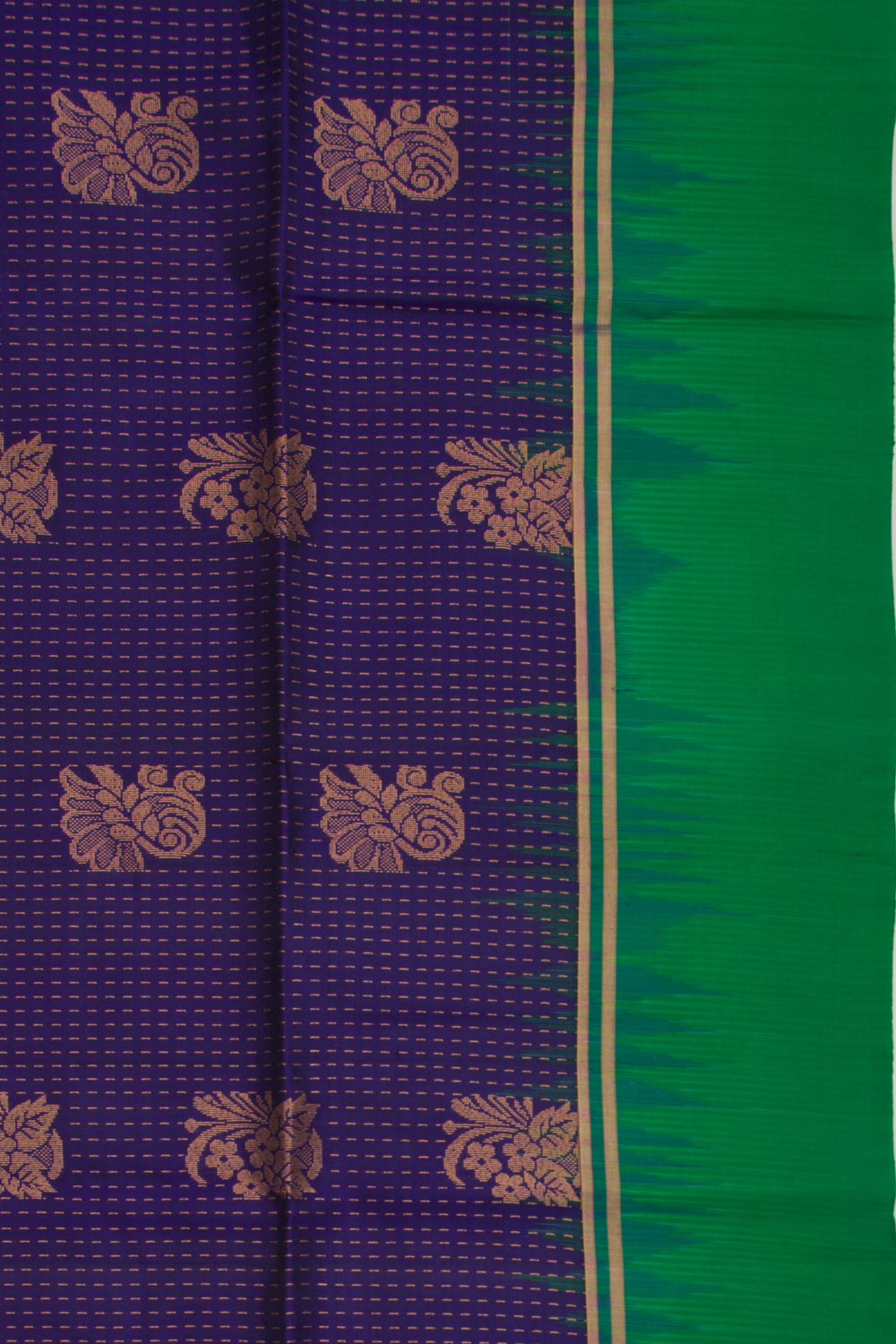 Taranga Kanchi Silk Brocade Dark Blue Saree