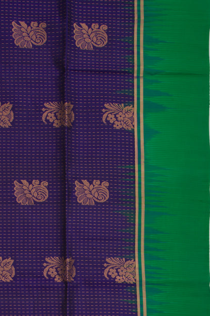 Taranga Kanchi Silk Brocade Dark Blue Saree