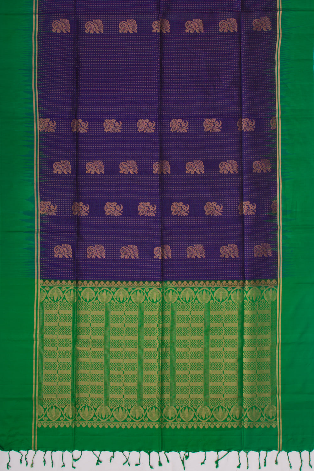 Taranga Kanchi Silk Brocade Dark Blue Saree