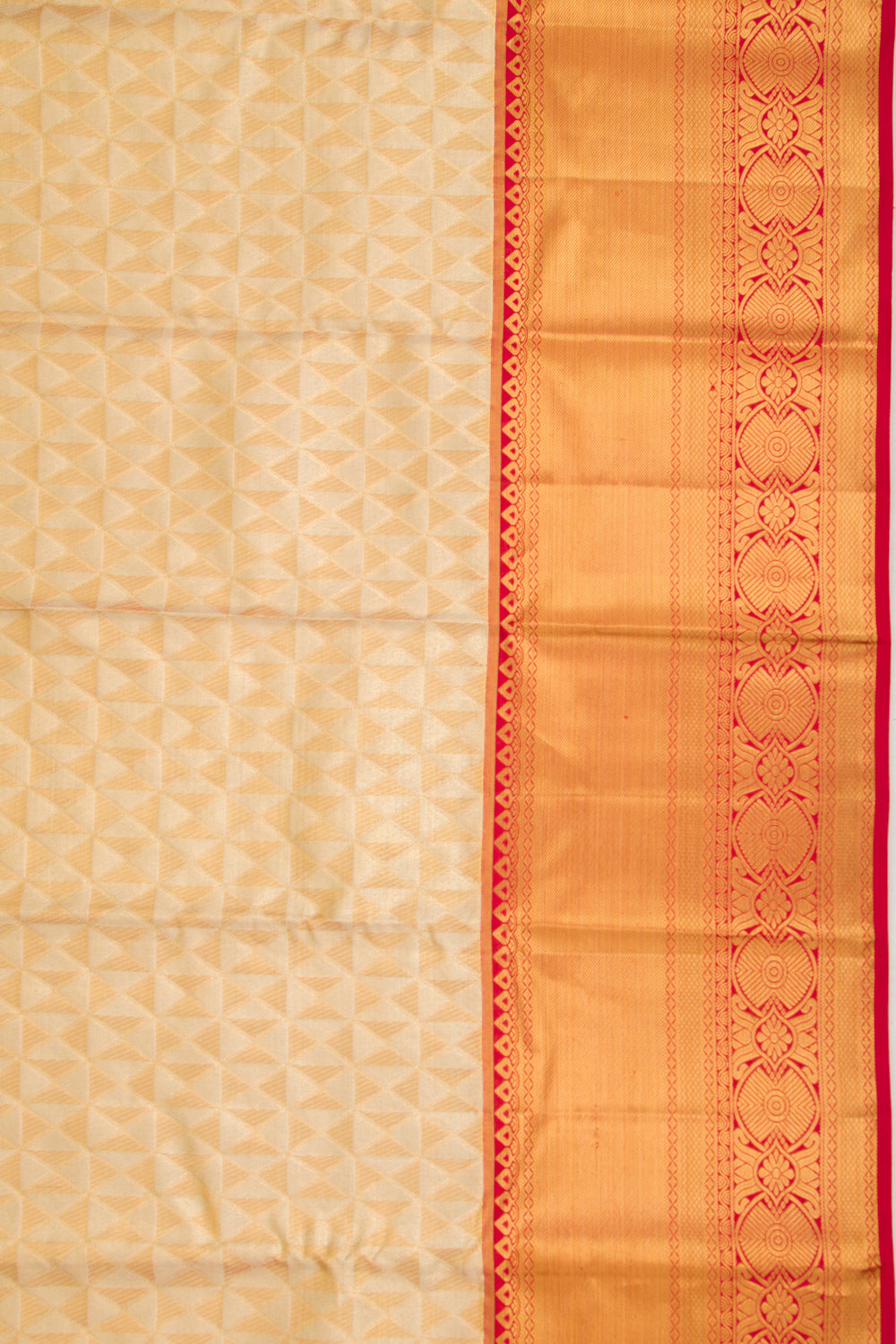 Taranga Kanchi Silk Tissue Brocade Gold Saree