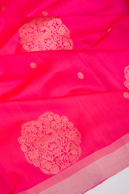 Coimbatore Soft Silk Butta Pink Saree