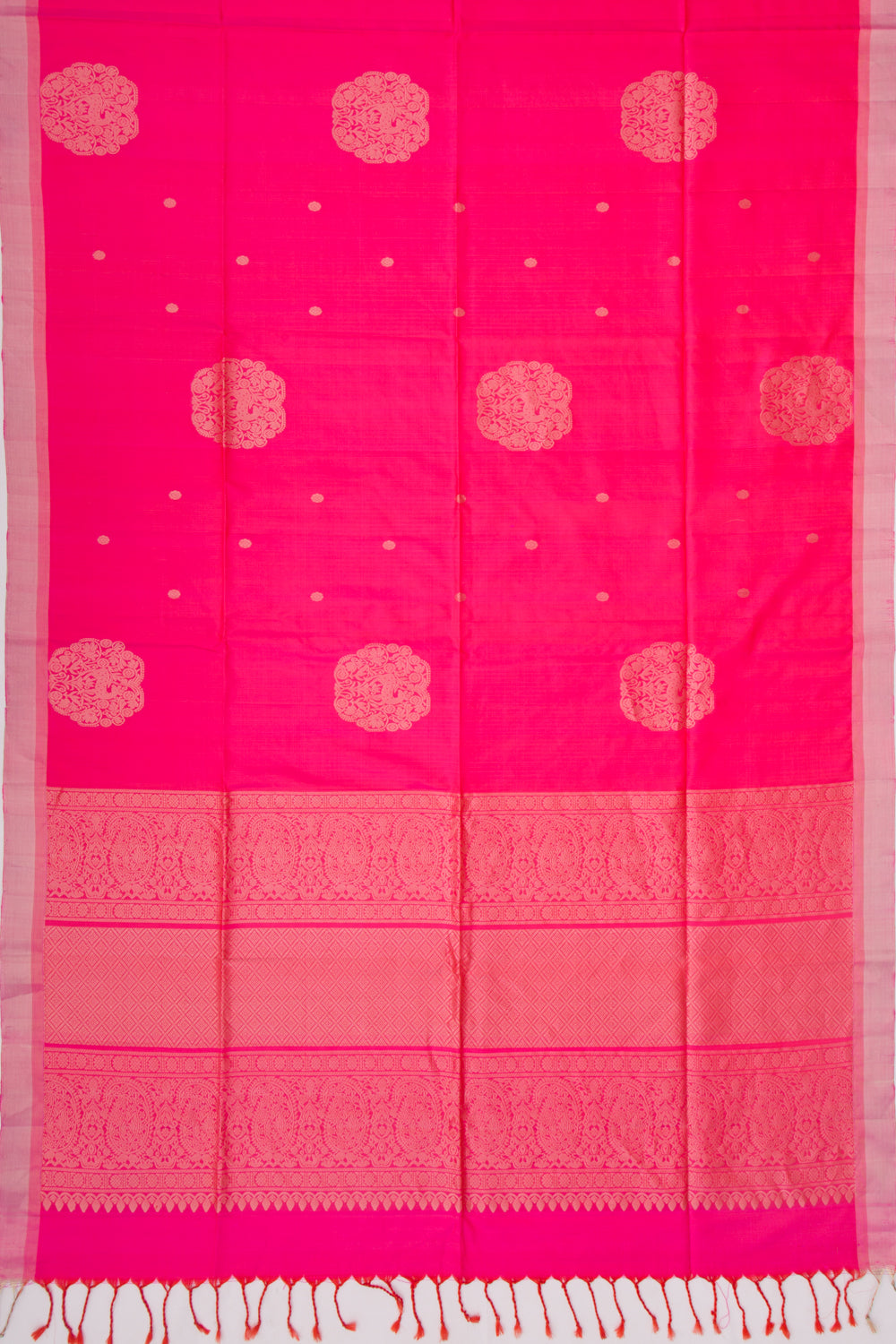 Coimbatore Soft Silk Butta Pink Saree