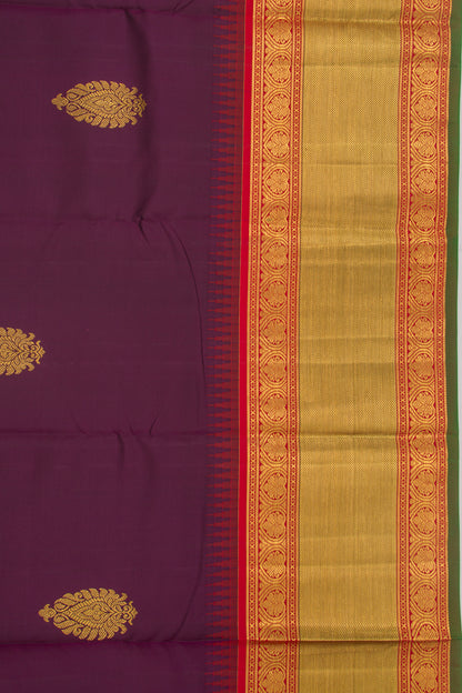 Kanchipuram Silk Butta Purple Saree