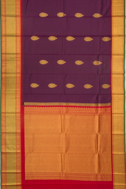 Kanchipuram Silk Butta Purple Saree
