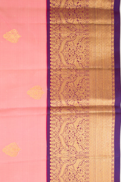 Kanchipuram Silk Butta Baby Pink Saree