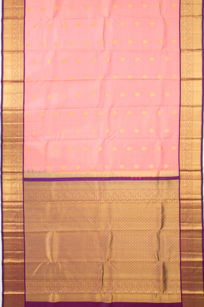 Kanchipuram Silk Butta Baby Pink Saree