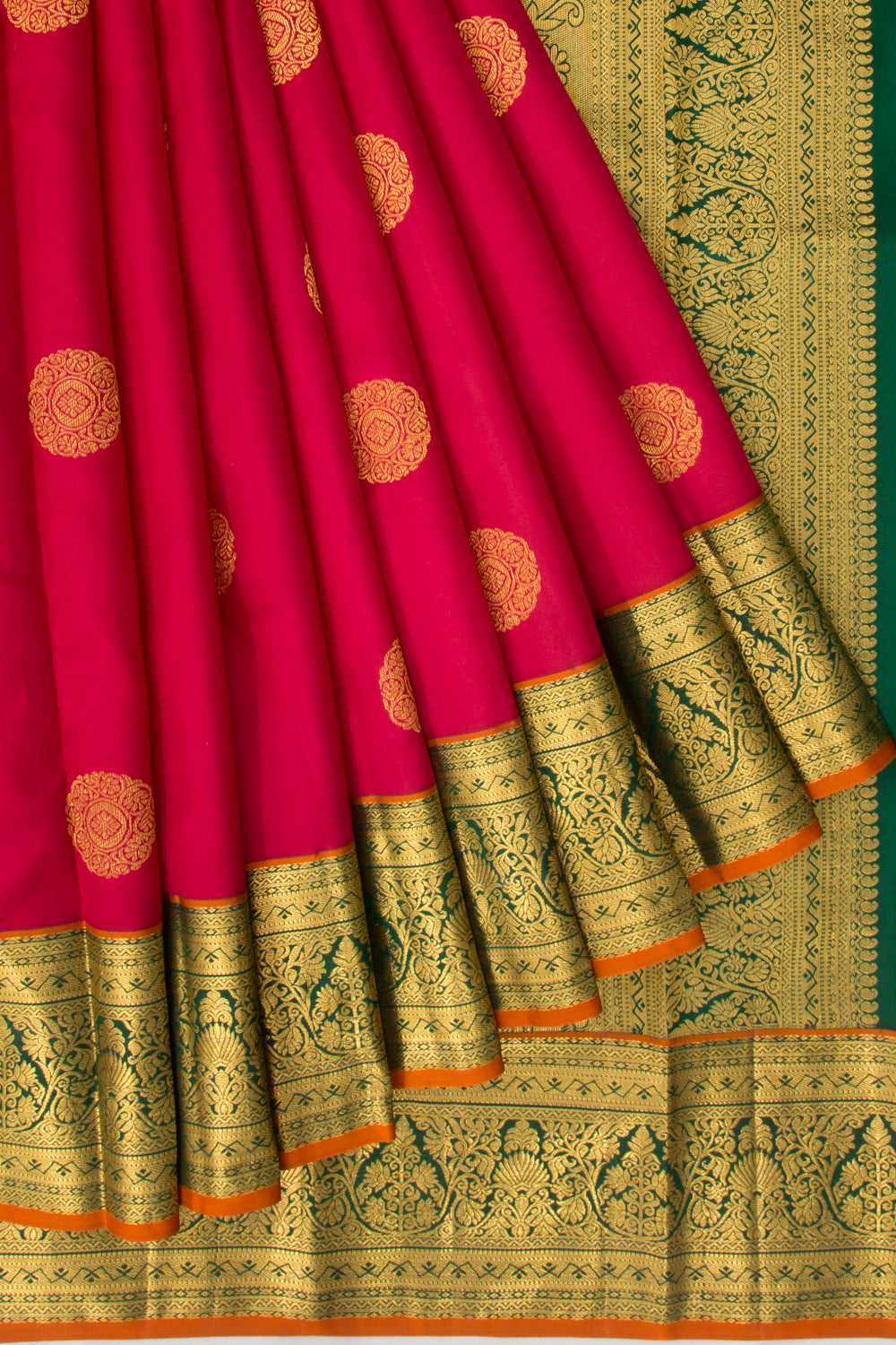 Kanchipuram Silk Butta Red Saree