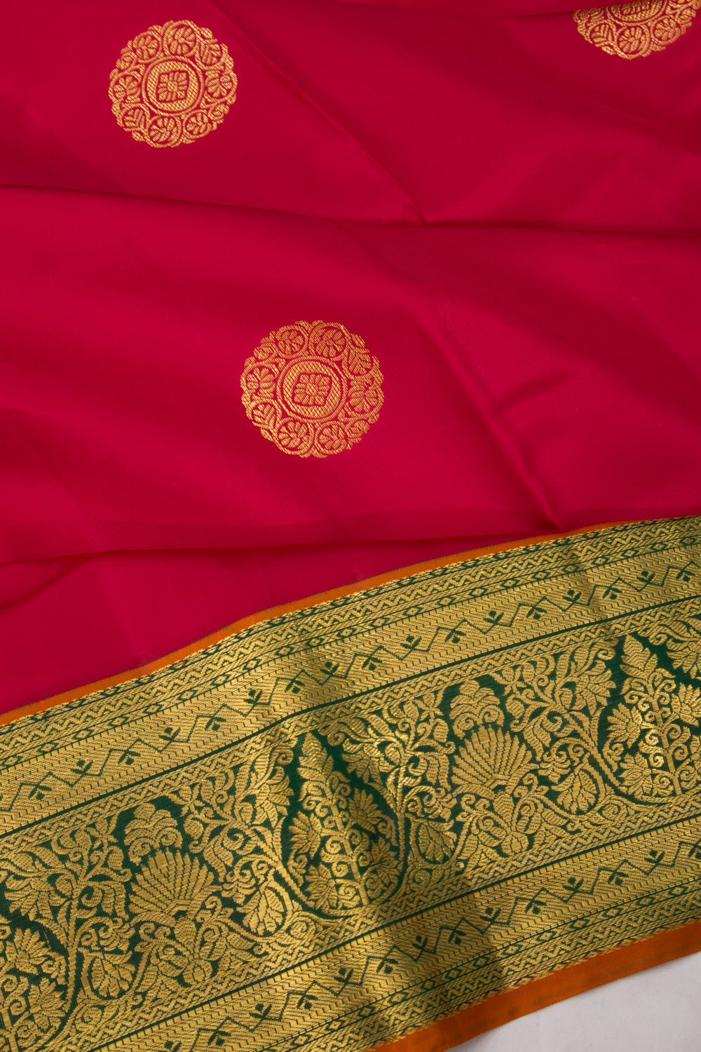 Kanchipuram Silk Butta Red Saree