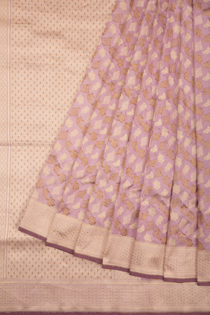 Banarasi Silk Brocade Lilac Saree