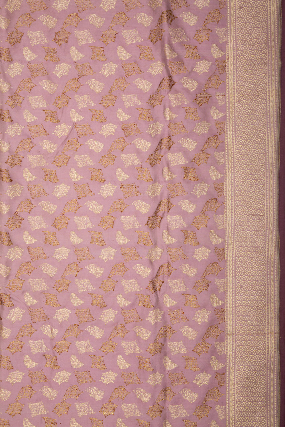 Banarasi Silk Brocade Lilac Saree