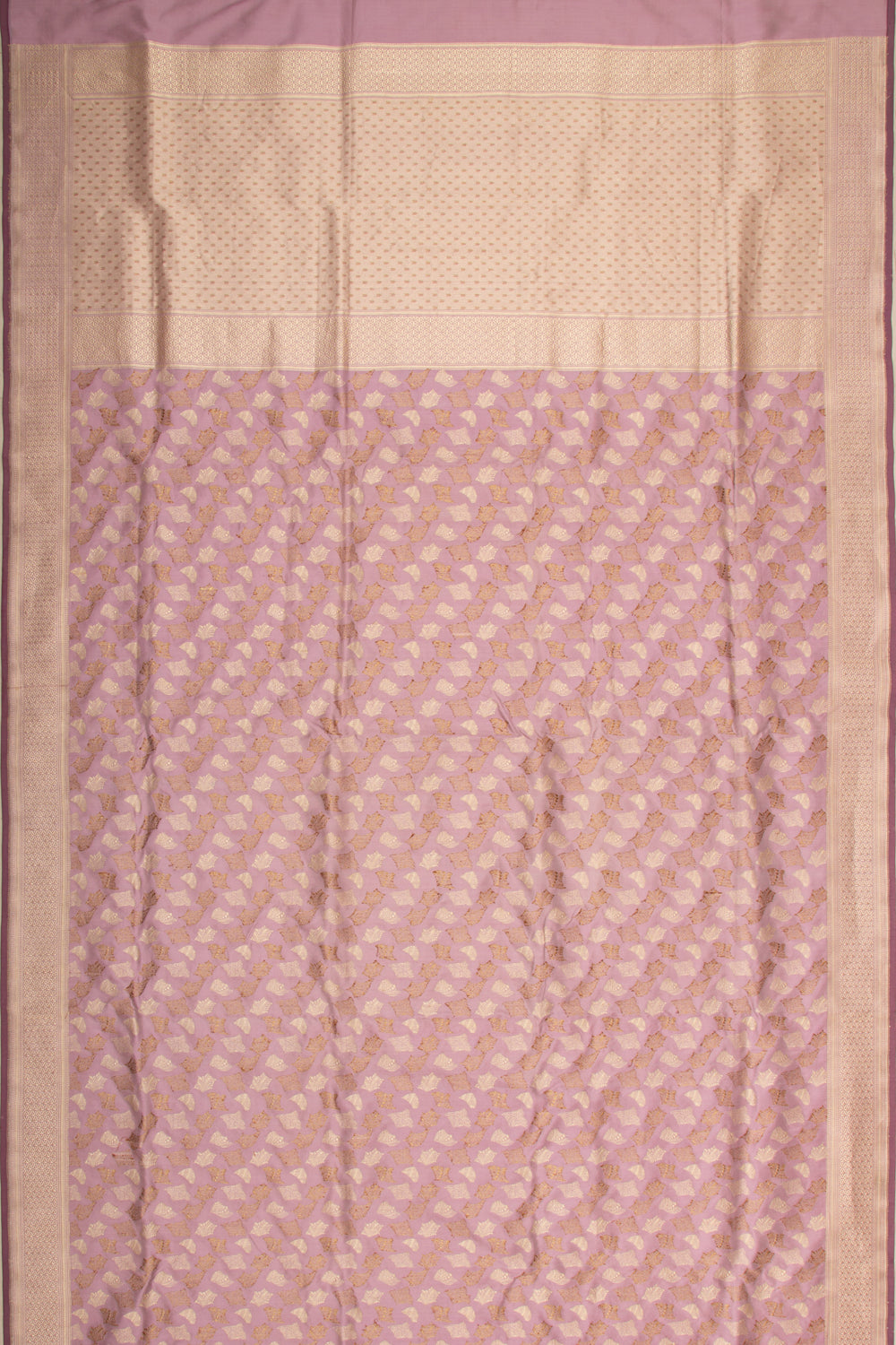 Banarasi Silk Brocade Lilac Saree