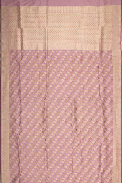 Banarasi Silk Brocade Lilac Saree