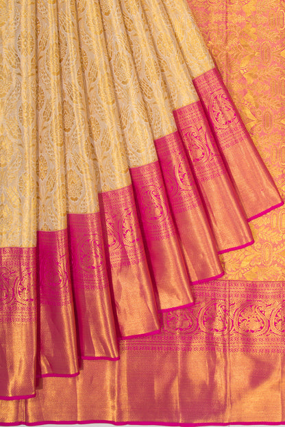 Kanchipuram Silk Tissue Gold Saree