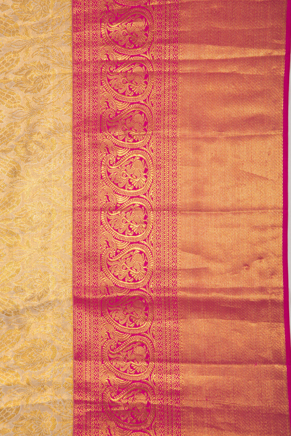 Kanchipuram Silk Tissue Gold Saree