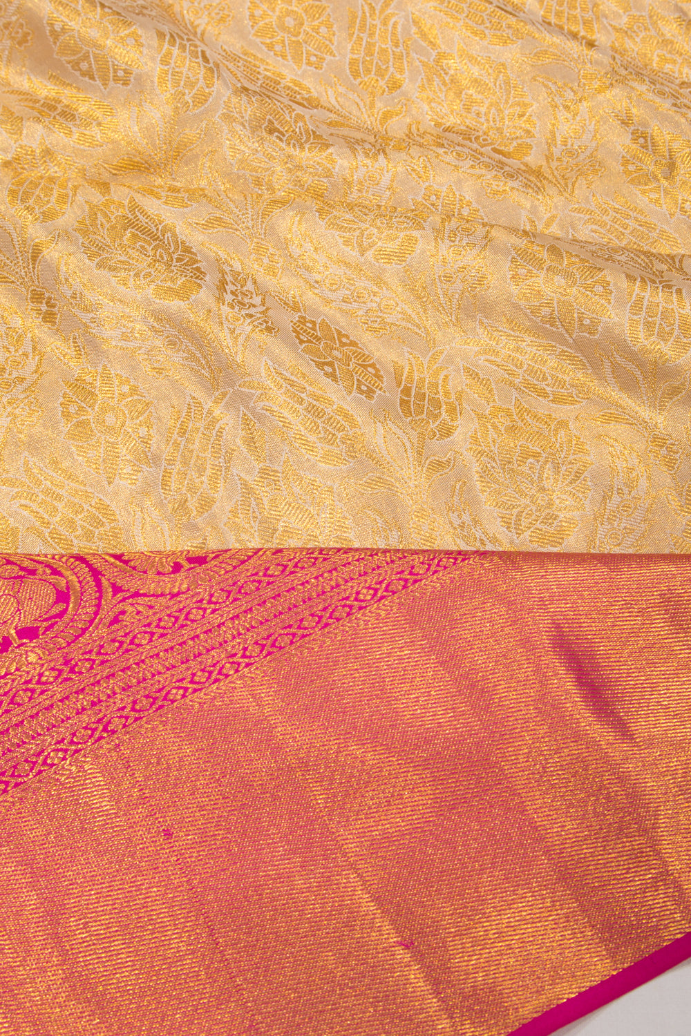 Kanchipuram Silk Tissue Gold Saree