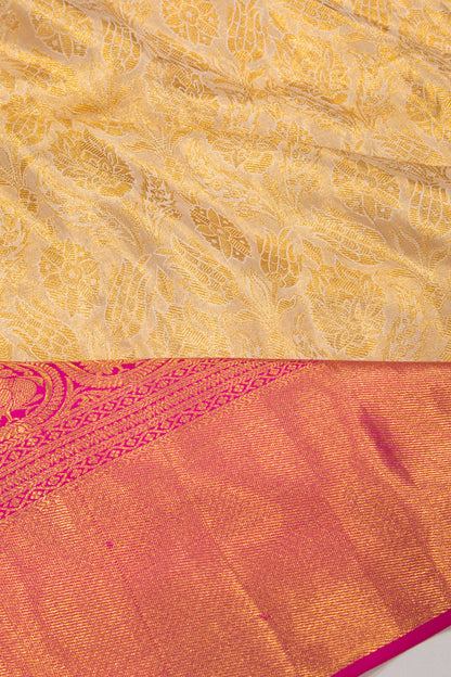 Kanchipuram Silk Tissue Gold Saree