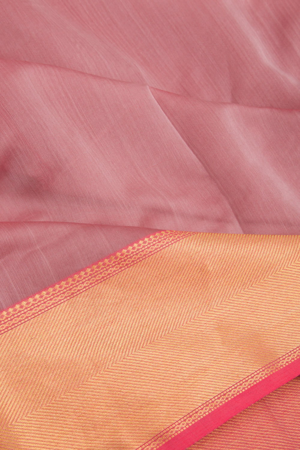 Maheshwari Cotton Plain Brown Saree