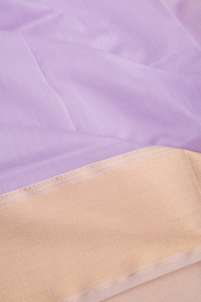Maheshwari Cotton Plain Lavender Saree