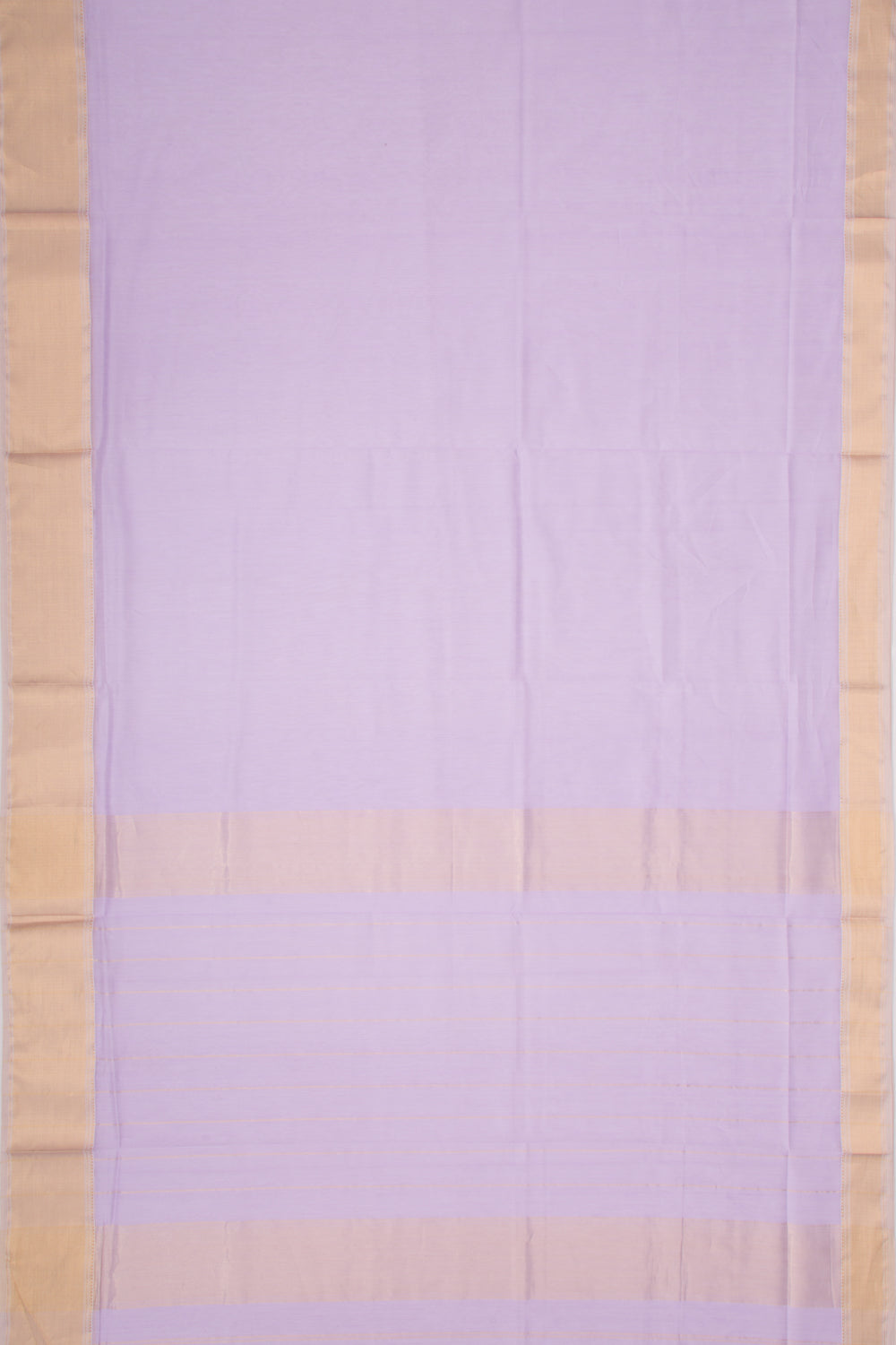 Maheshwari Cotton Plain Lavender Saree