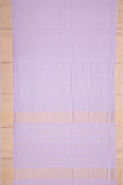 Maheshwari Cotton Plain Lavender Saree