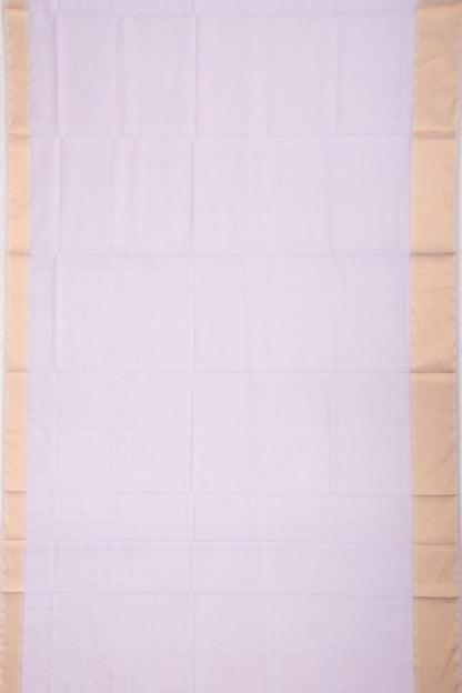 Maheshwari Cotton Plain Lavender Saree