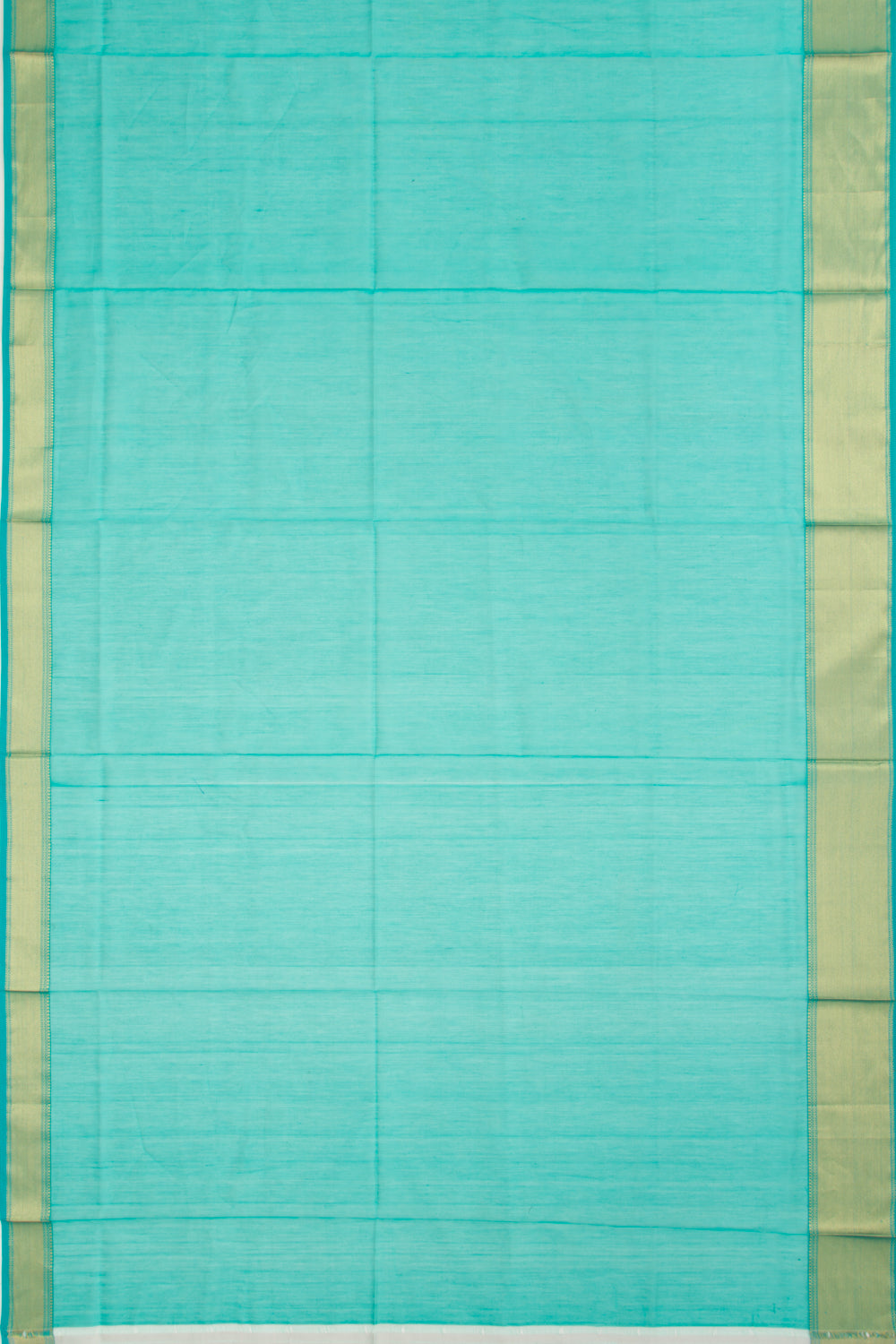 Maheshwari Cotton Plain Sea Green Saree