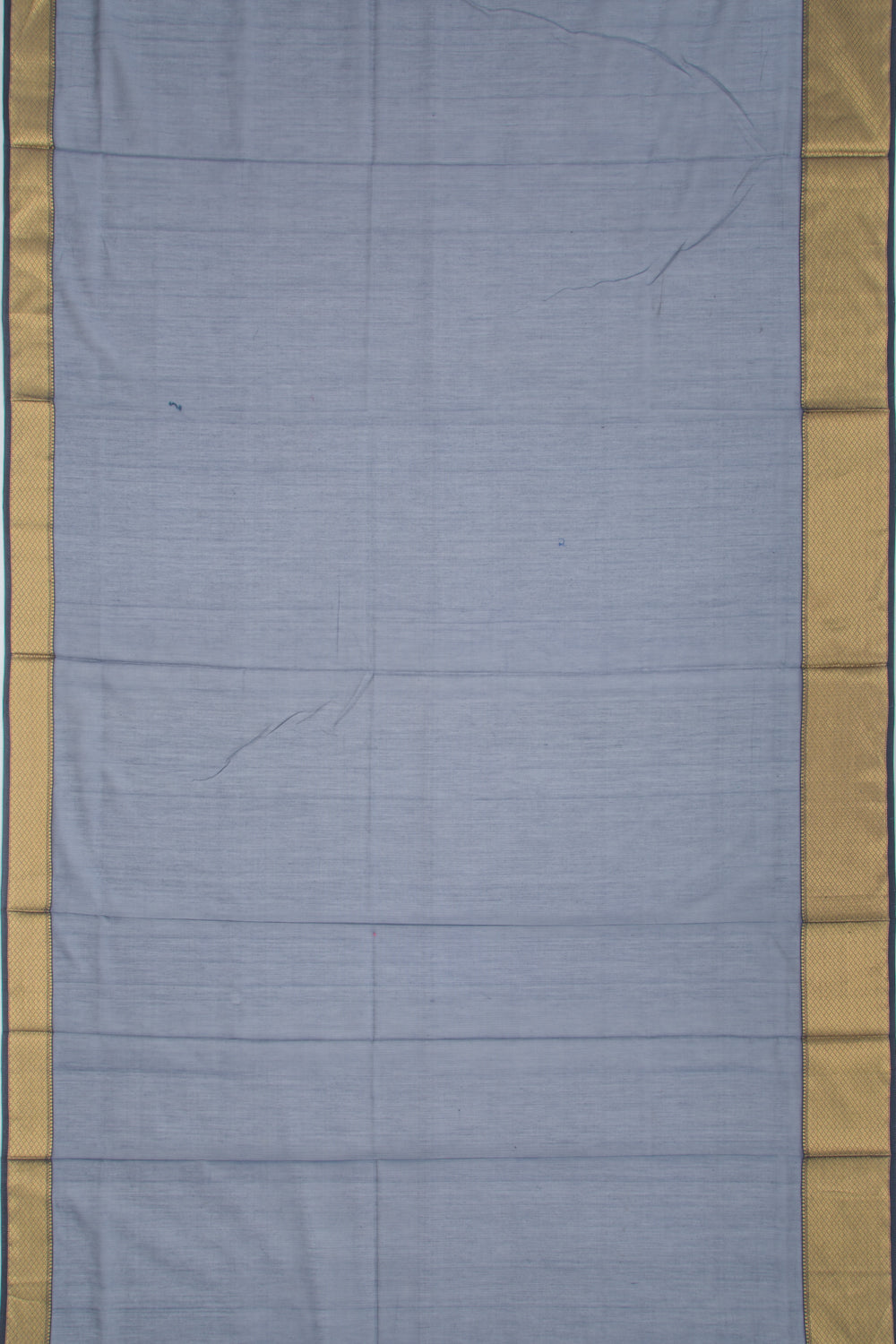 Maheshwari Cotton Plain Grey Saree
