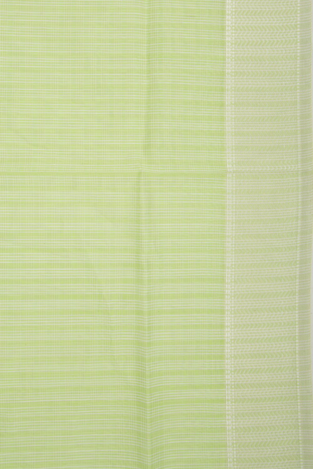 Maheshwari Cotton Checks Green Saree
