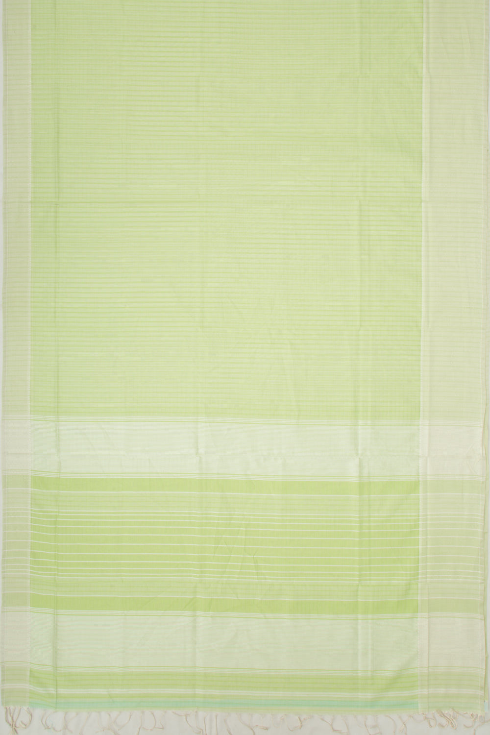 Maheshwari Cotton Checks Green Saree