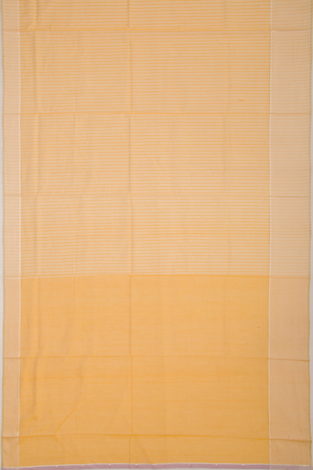 Maheshwari Cotton Checks Yellow Saree