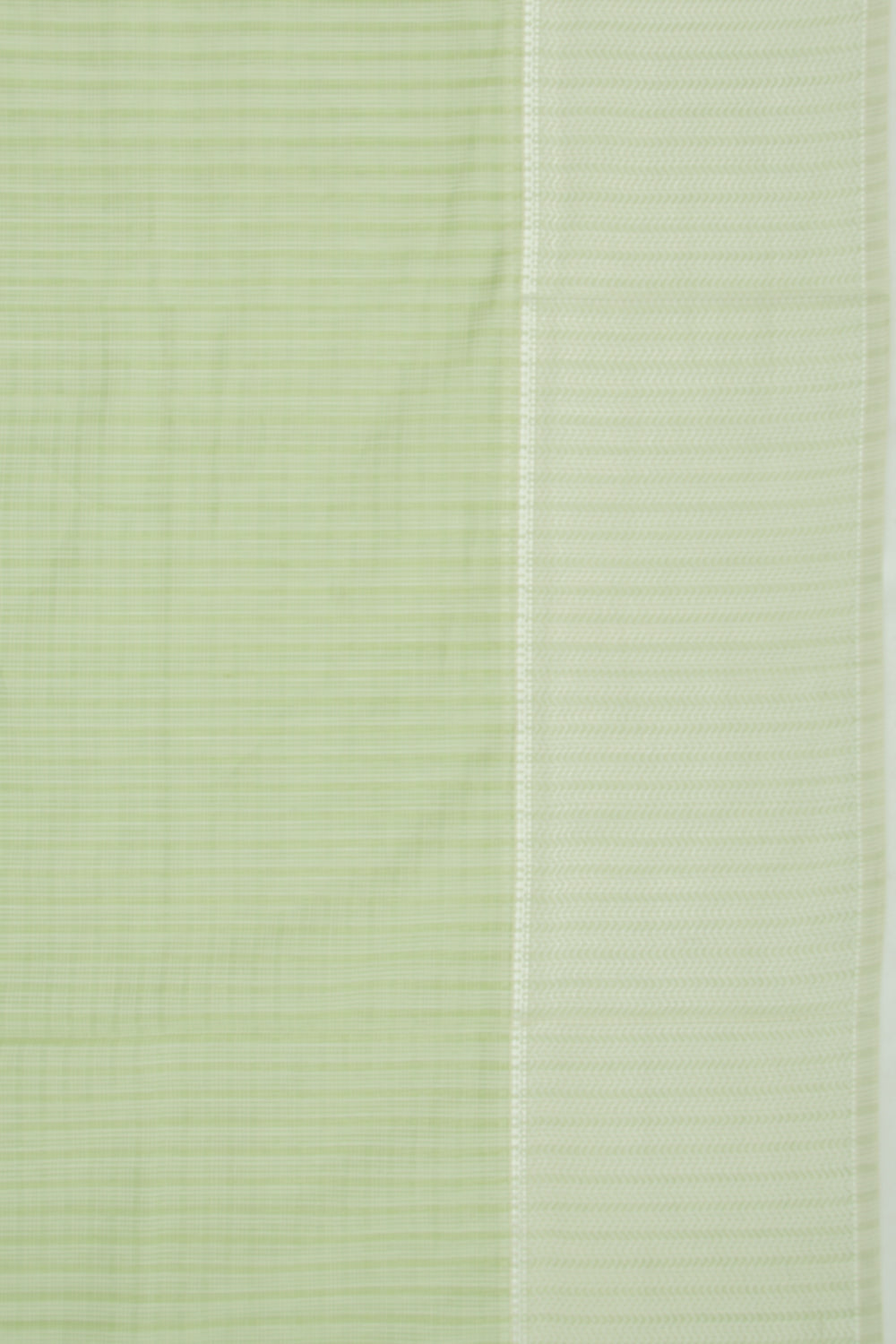 Maheshwari Cotton Checks Green Saree