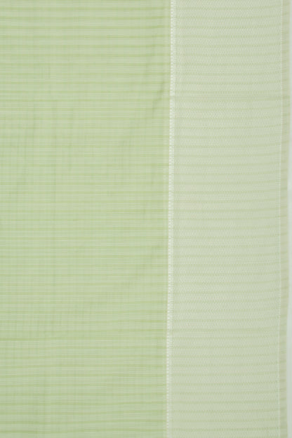 Maheshwari Cotton Checks Green Saree
