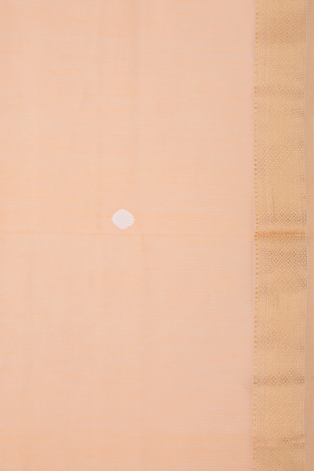 Maheshwari Cotton Butta Pastel Orange Saree